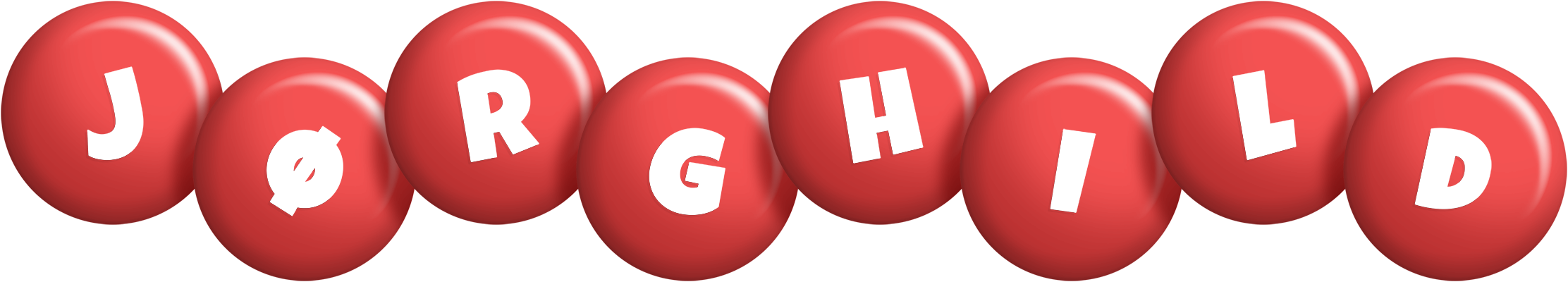 Jørghild candy-red logo