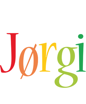 Jørgi birthday logo