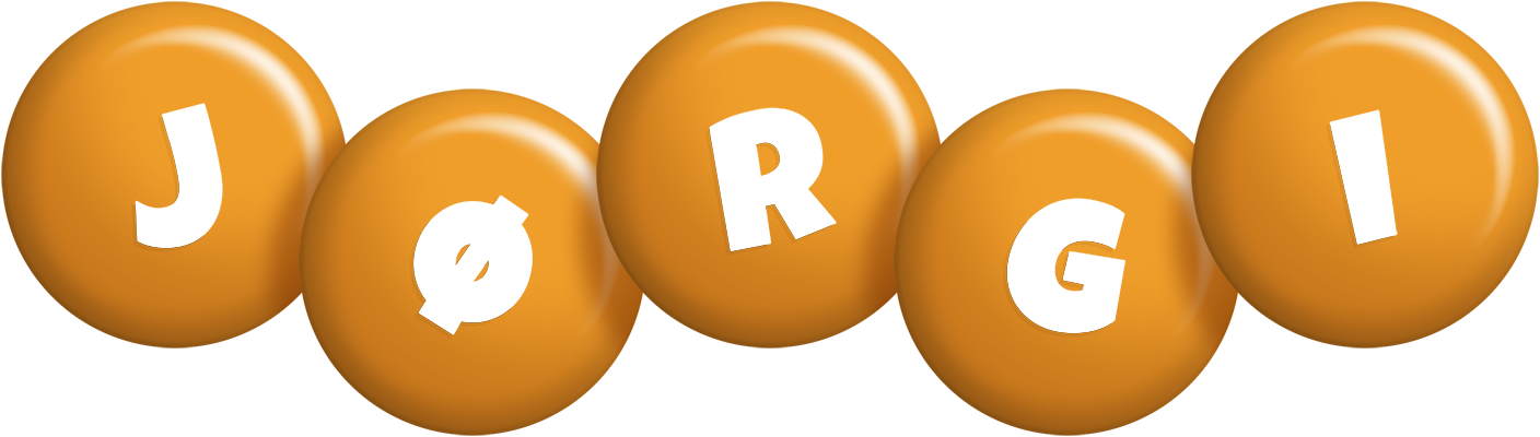 Jørgi candy-orange logo