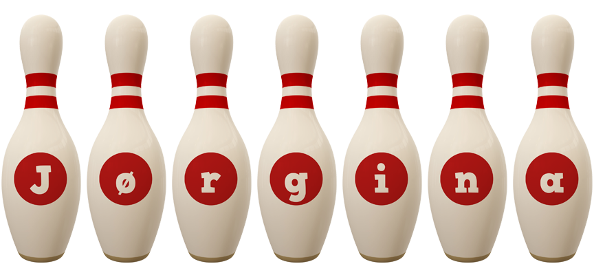 Jørgina bowling-pin logo