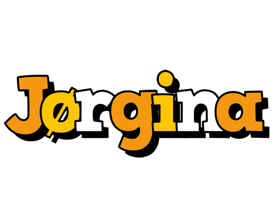 Jørgina cartoon logo