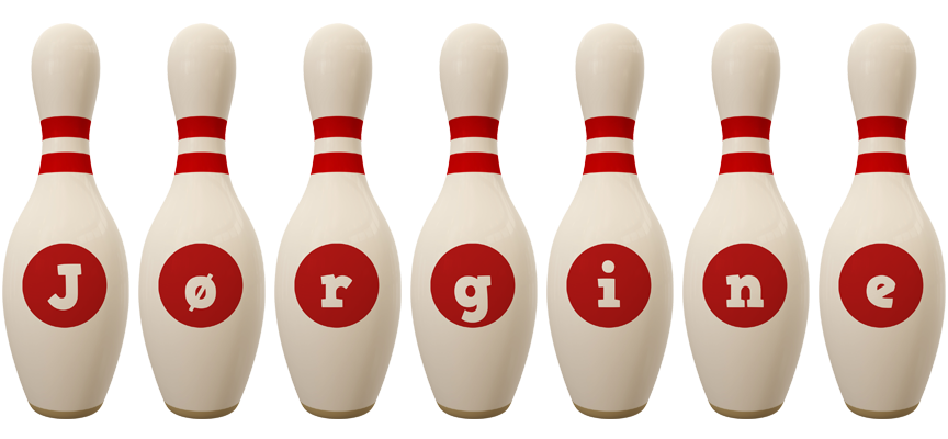 Jørgine bowling-pin logo