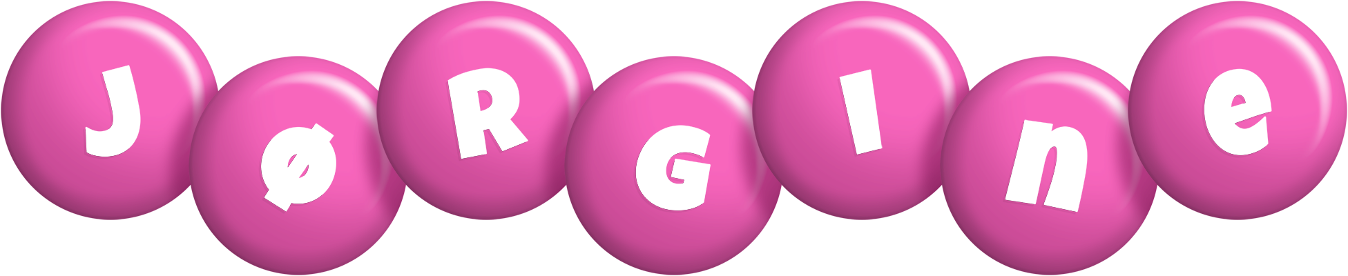 Jørgine candy-pink logo