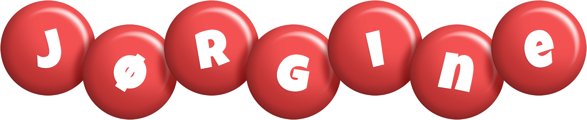 Jørgine candy-red logo