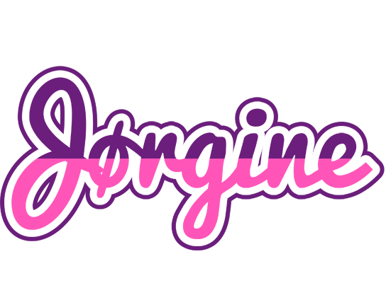 Jørgine cheerful logo