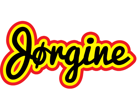 Jørgine flaming logo