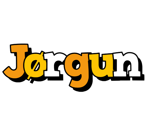Jørgun cartoon logo