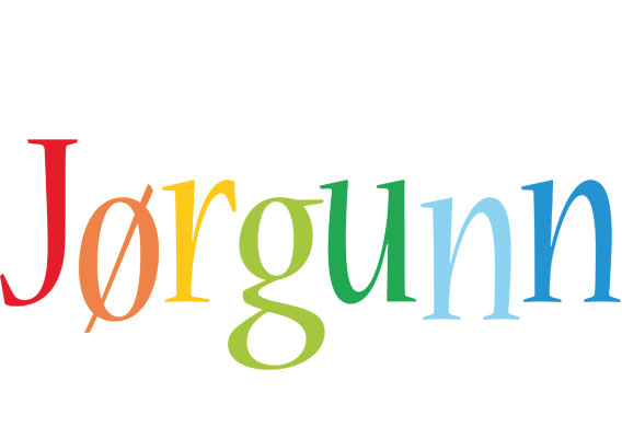 Jørgunn birthday logo