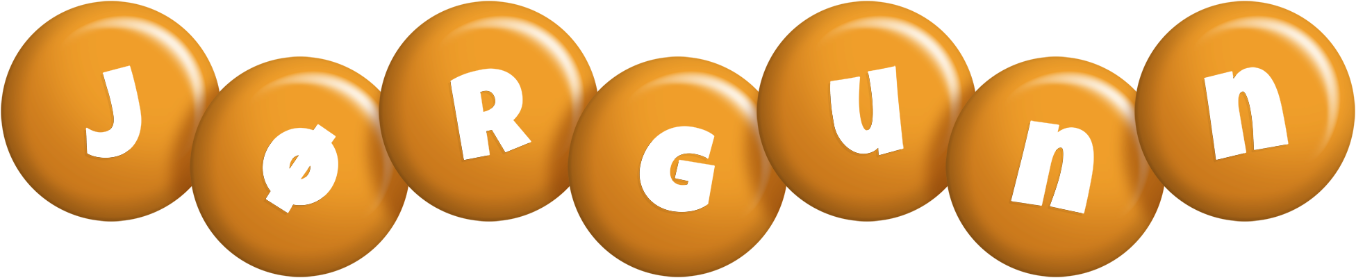 Jørgunn candy-orange logo