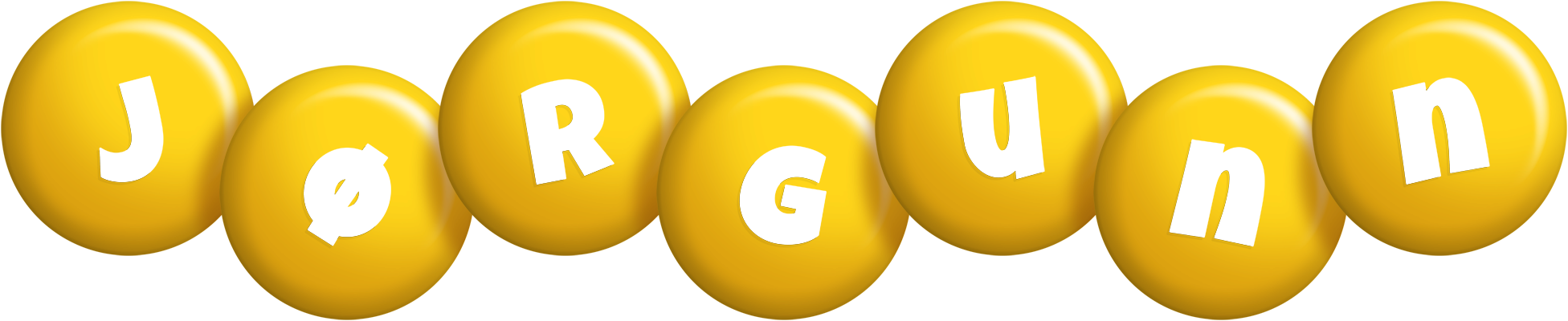 Jørgunn candy-yellow logo