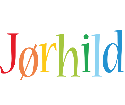 Jørhild birthday logo