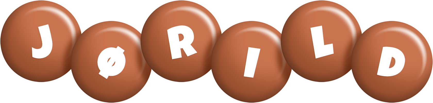 Jørild candy-brown logo