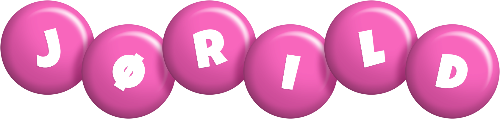 Jørild candy-pink logo