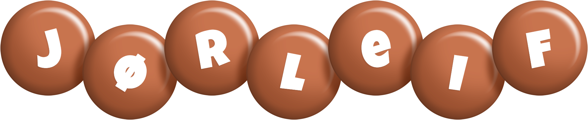 Jørleif candy-brown logo