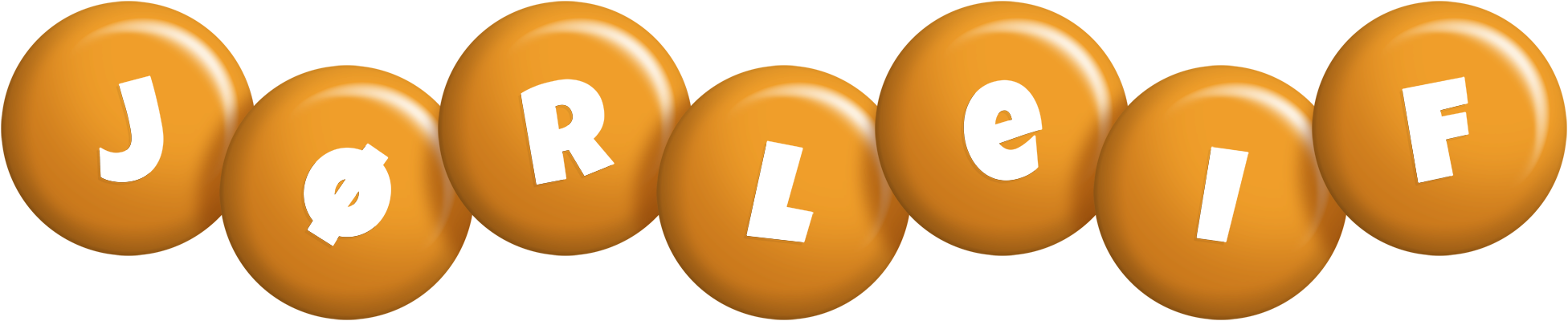 Jørleif candy-orange logo