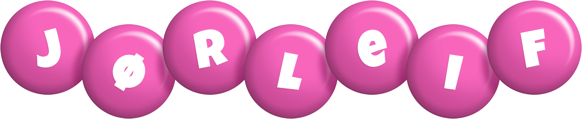 Jørleif candy-pink logo