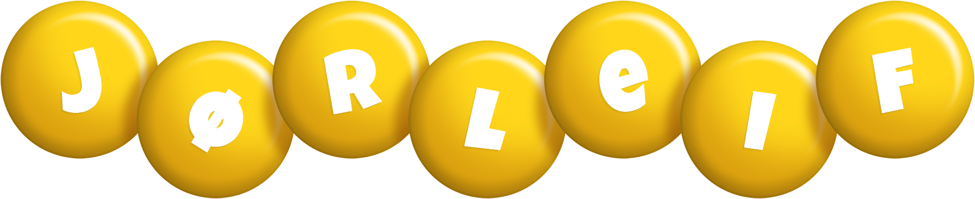 Jørleif candy-yellow logo