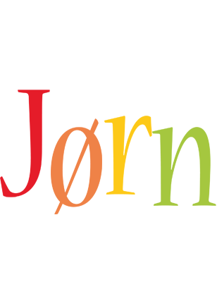 Jørn birthday logo