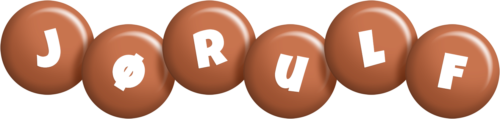 Jørulf candy-brown logo