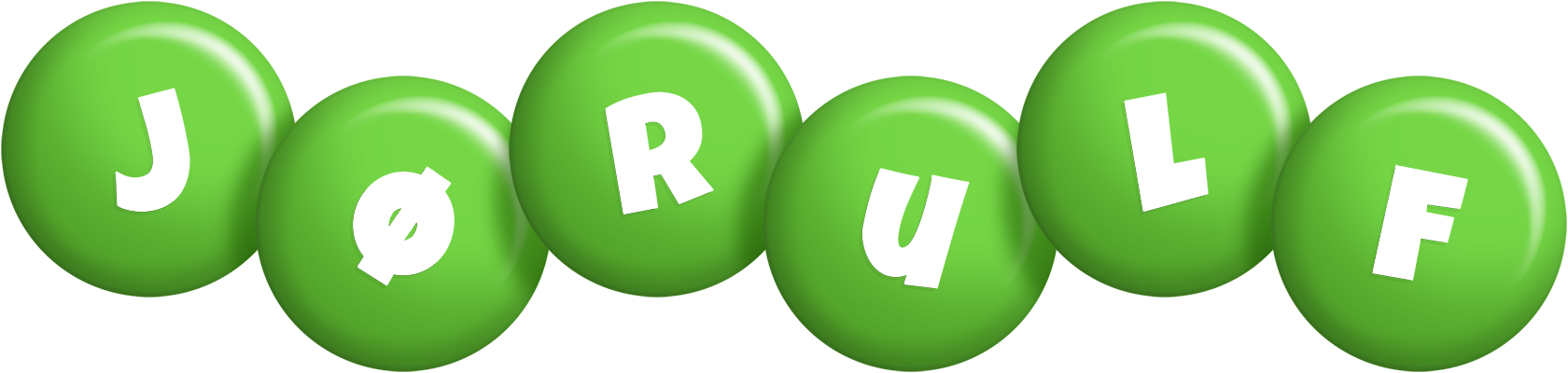 Jørulf candy-green logo