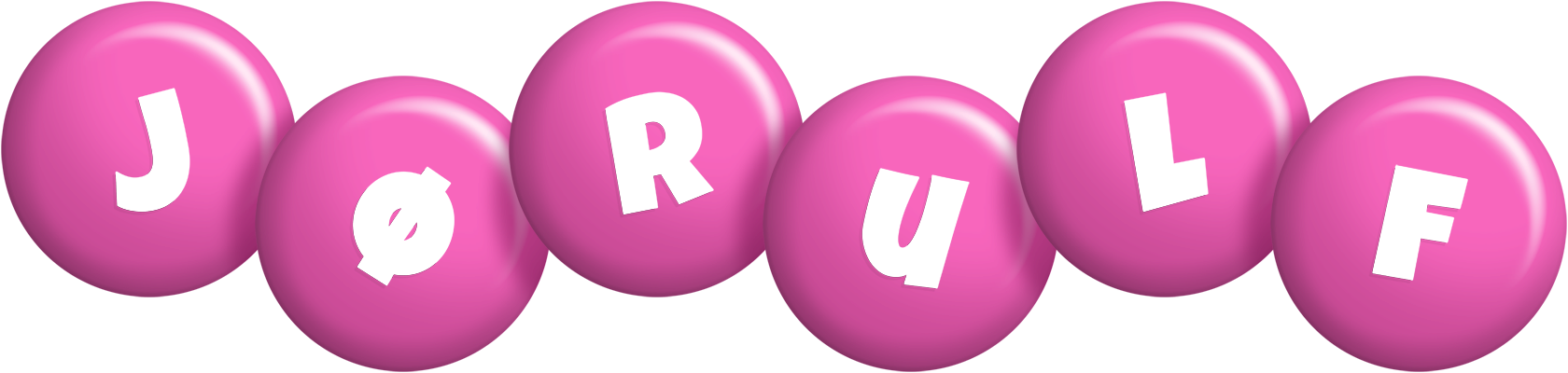 Jørulf candy-pink logo