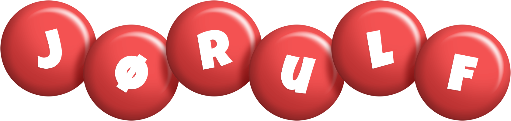 Jørulf candy-red logo