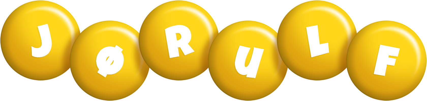 Jørulf candy-yellow logo