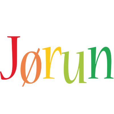 Jørun birthday logo