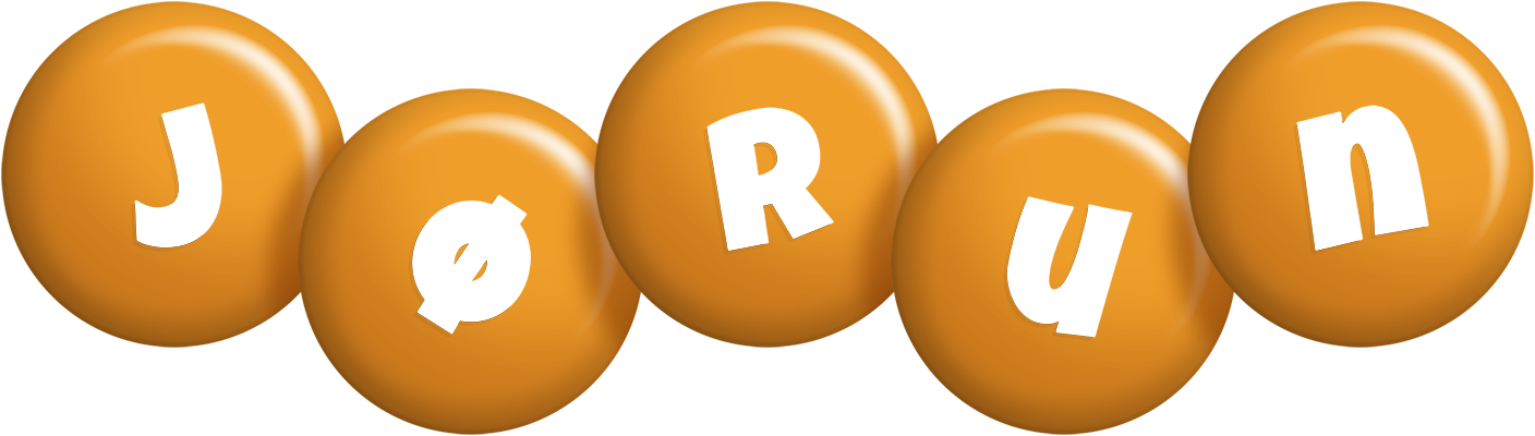 Jørun candy-orange logo