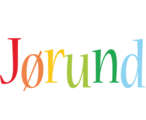 Jørund birthday logo