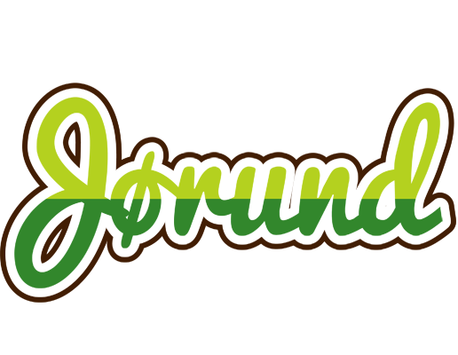 Jørund golfing logo