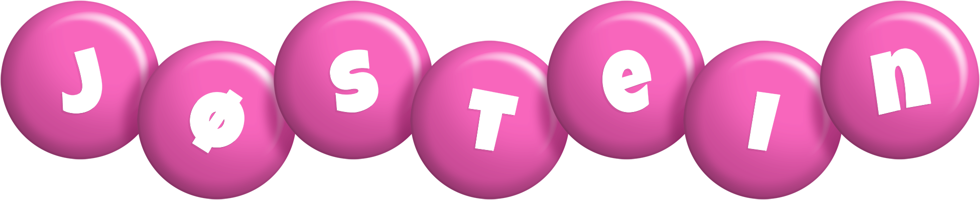 Jøstein candy-pink logo