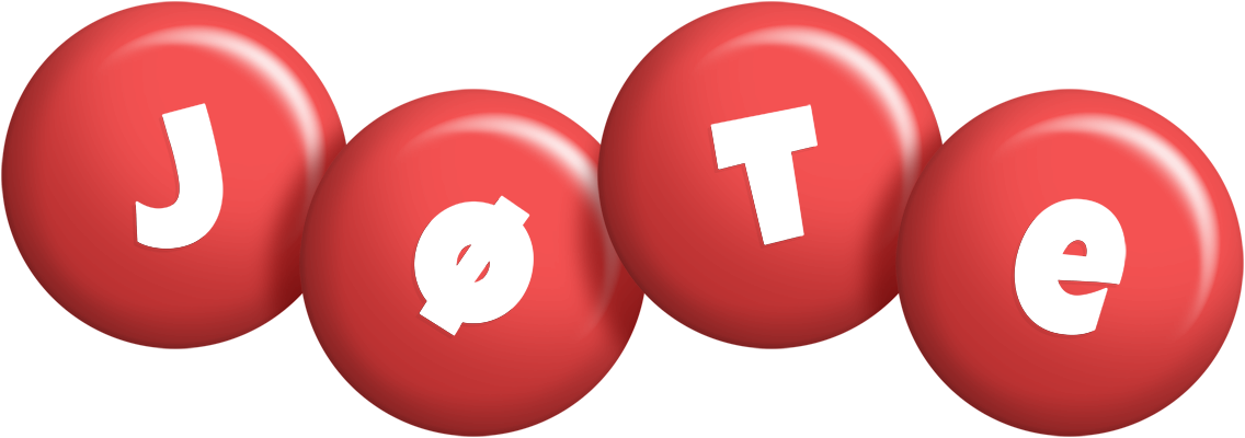 Jøte candy-red logo