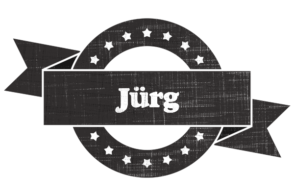 Jürg grunge logo