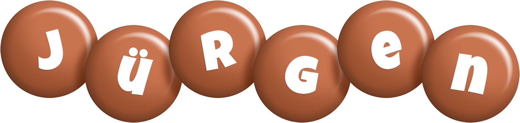 Jürgen candy-brown logo