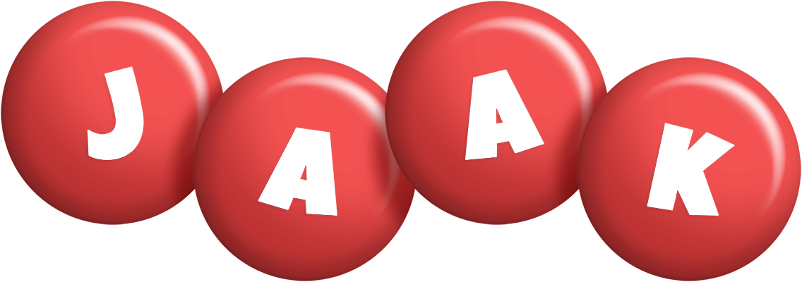 Jaak candy-red logo