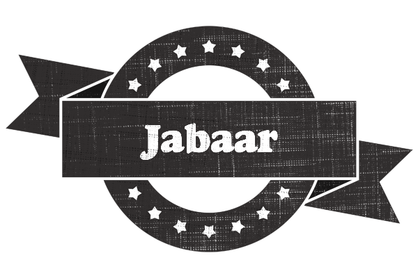 Jabaar grunge logo