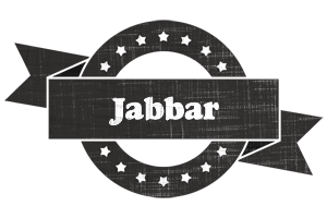 Jabbar grunge logo