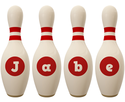 Jabe bowling-pin logo