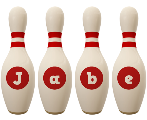 Jabe bowling-pin logo