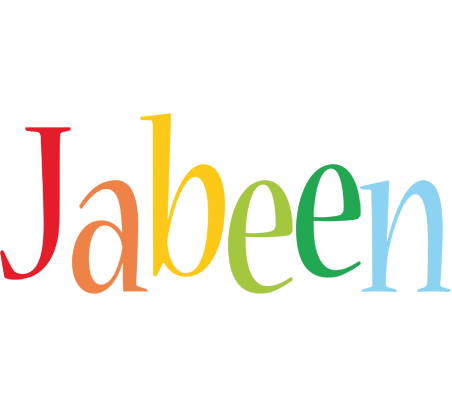 Jabeen birthday logo