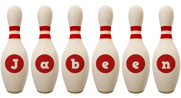 Jabeen bowling-pin logo