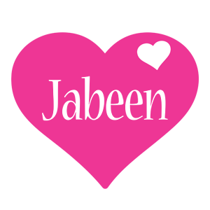 Jabeen love-heart logo