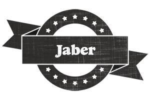 Jaber grunge logo