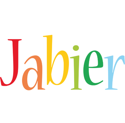 Jabier birthday logo