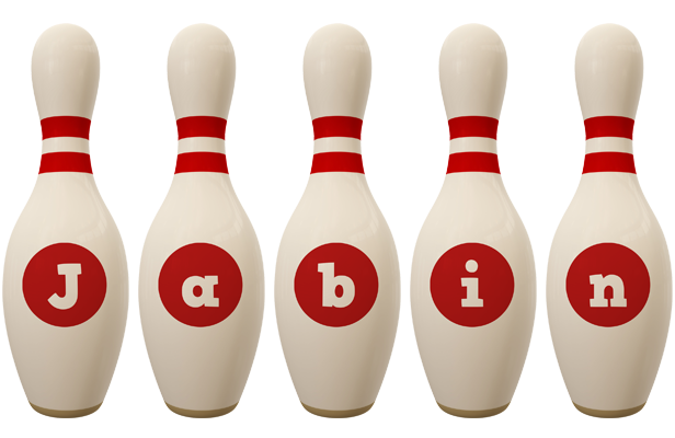 Jabin bowling-pin logo
