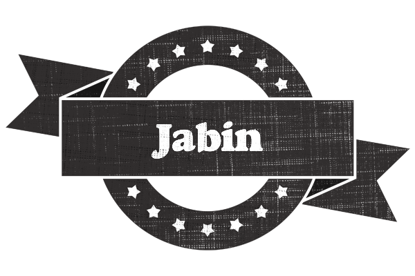 Jabin grunge logo