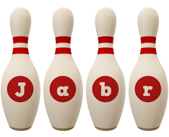 Jabr bowling-pin logo