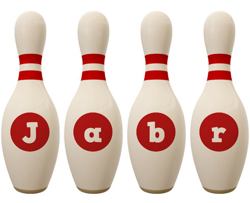 Jabr bowling-pin logo