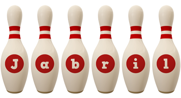 Jabril bowling-pin logo